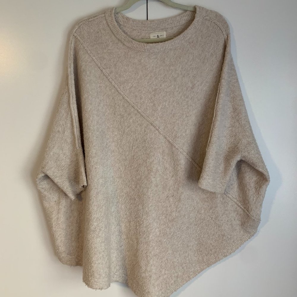 Lou & Grey Pullover Cream Sweater/Shrug